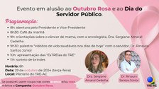 Encontro abordará prevenção ao câncer de mama e hábitos de vida saudáveis, com a participação de...